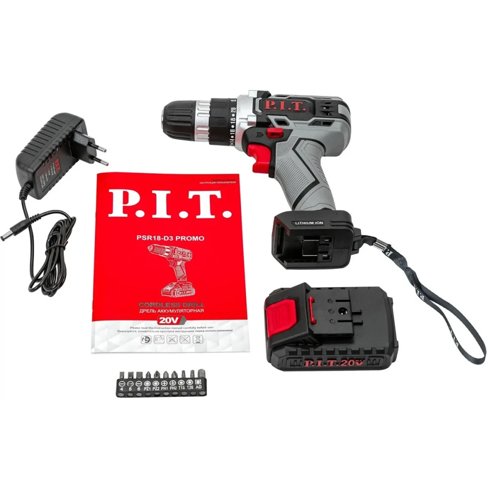 Дрель P.I.T. PSR18-D3 Promo - фото 2
