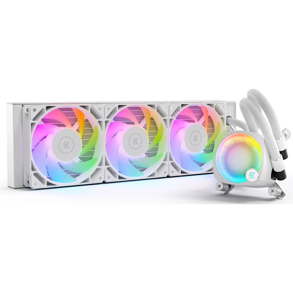 Система жидкостного охлаждения EKWB EK-Nucleus AIO CR360 Lux D-RGB - White - 3831109897850