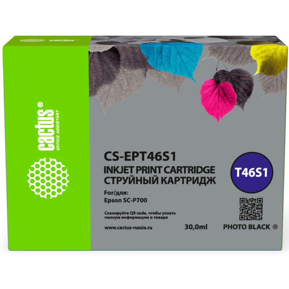 Картридж Cactus CS-EPT46S1 Photo Black
