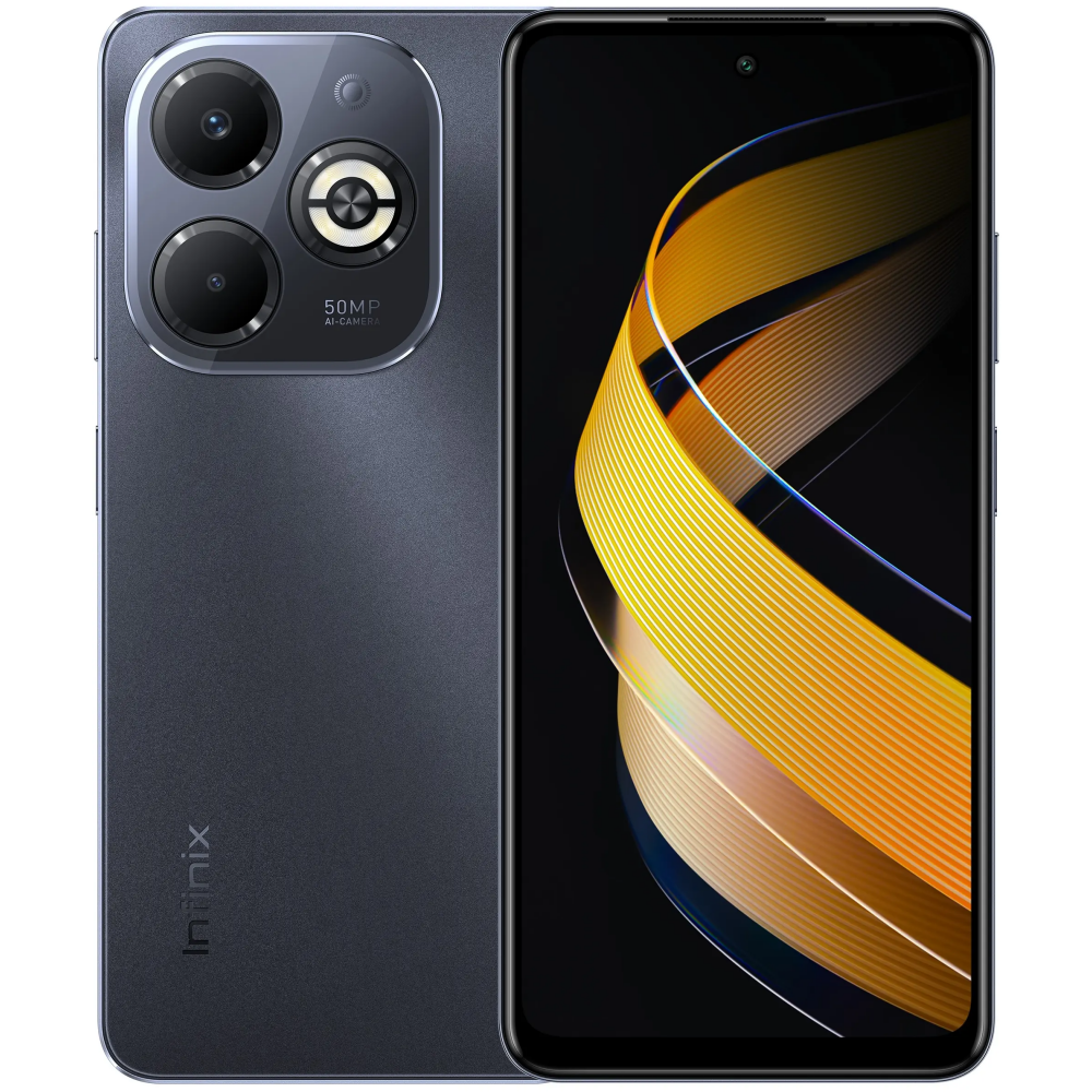 Смартфон Infinix Smart 8 Plus 4/128Gb Black - 10047656
