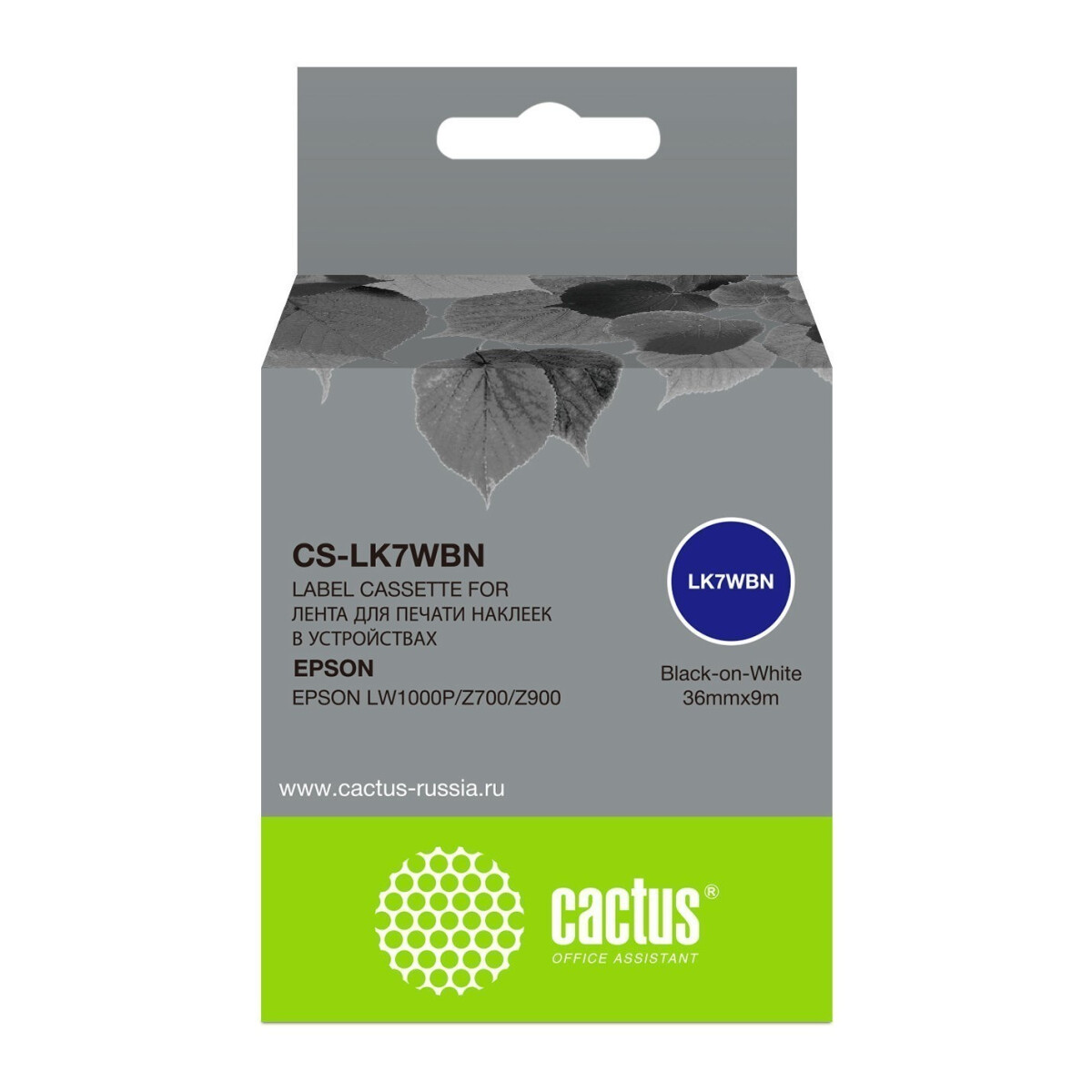 Ленточный картридж Cactus CS-LK7WBN
