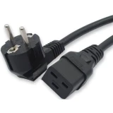 Кабель питания Schuko - C19, 3м, Filum FL-PC-SH90/C19-C-3.0-BK