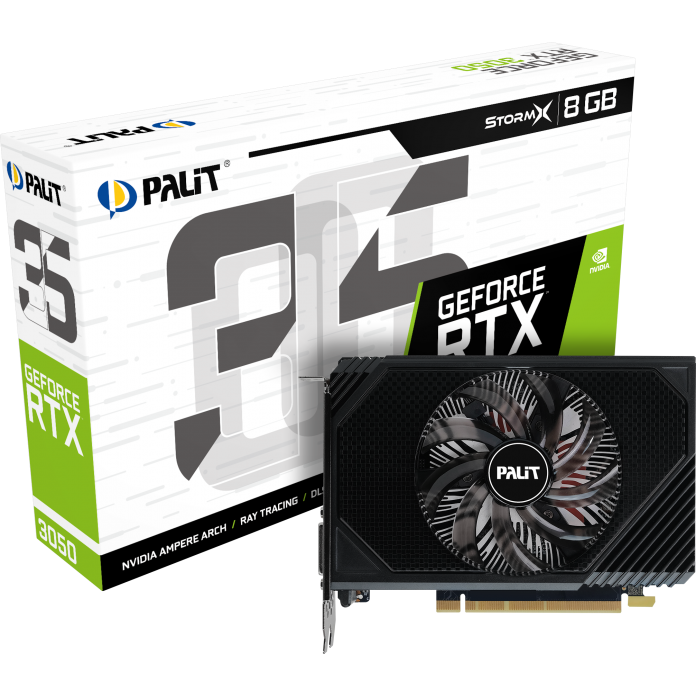 Видеокарта NVIDIA GeForce RTX 3050 Palit StormX V1 8Gb (NE63050018P1-1070F V1) - фото 4
