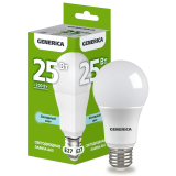 Светодиодная лампочка GENERICA LL-A65-25-230-65-E27-G (25 Вт, E27)