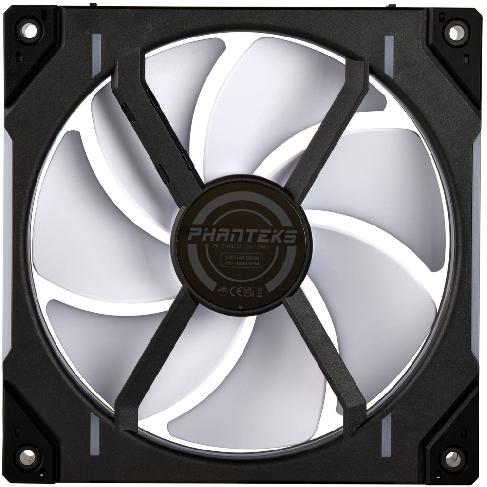 Вентилятор для корпуса Phanteks D30 DRGB PWM 140mm Black - PH-F140D30_DRGB_PWM_BK01_RU - фото 3