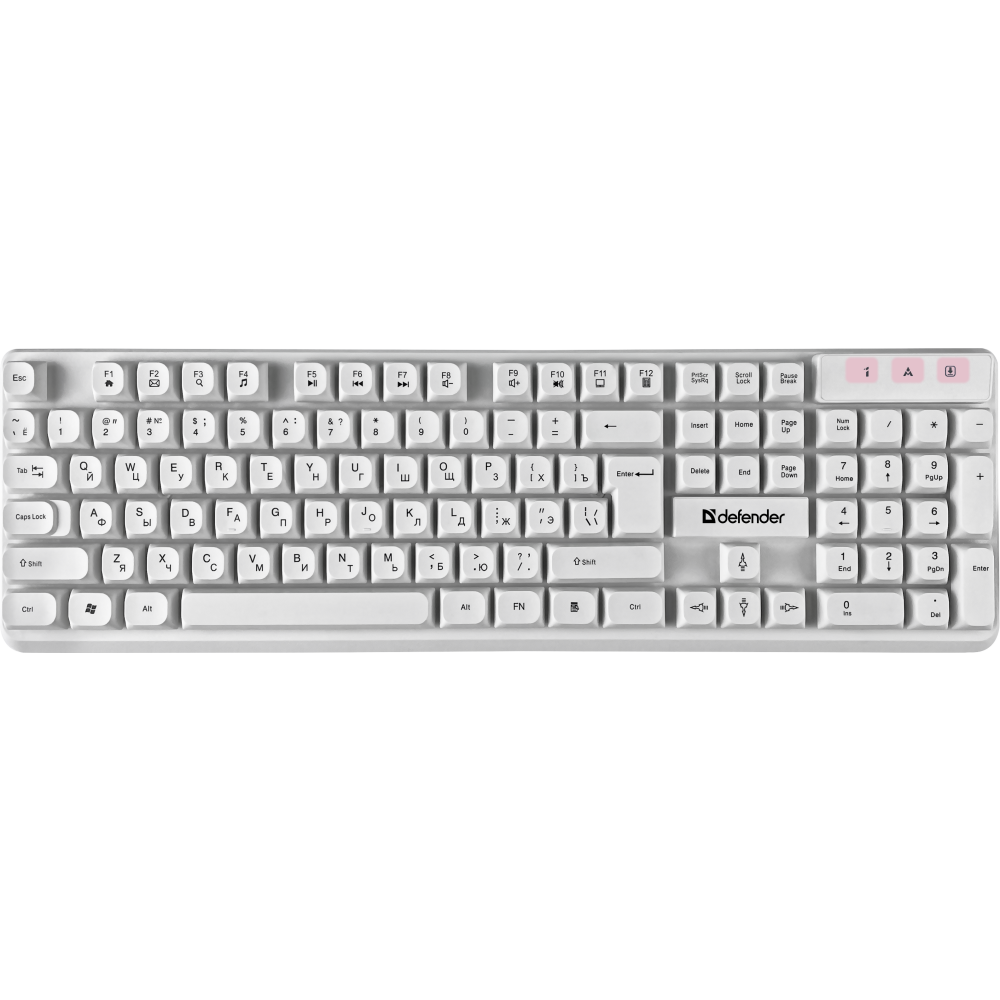 Клавиатура + мышь Defender Milan C-992 White - 45994 - фото 2