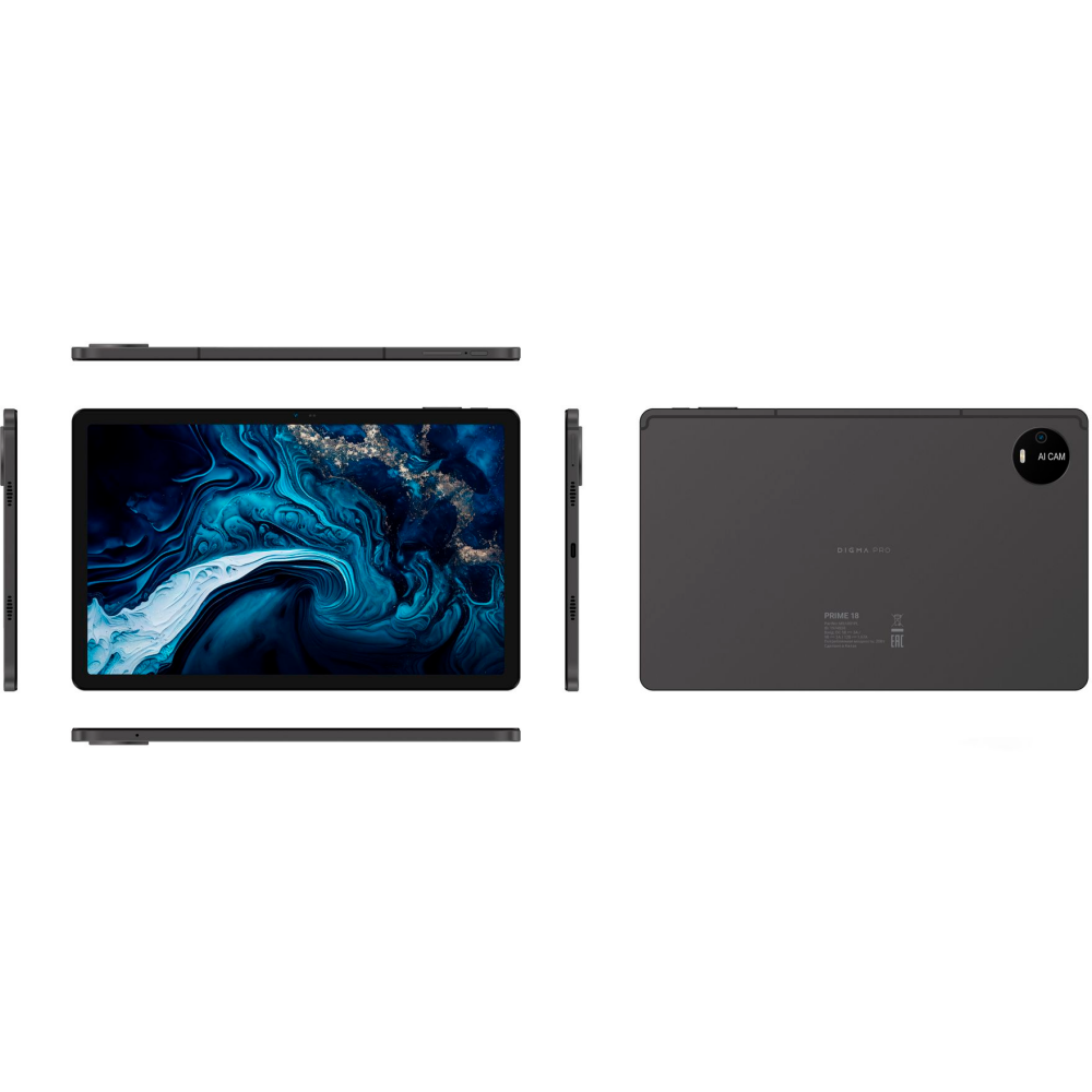 Планшет Digma Pro PRIME 18 6/128Gb 4G Graphite - фото 3