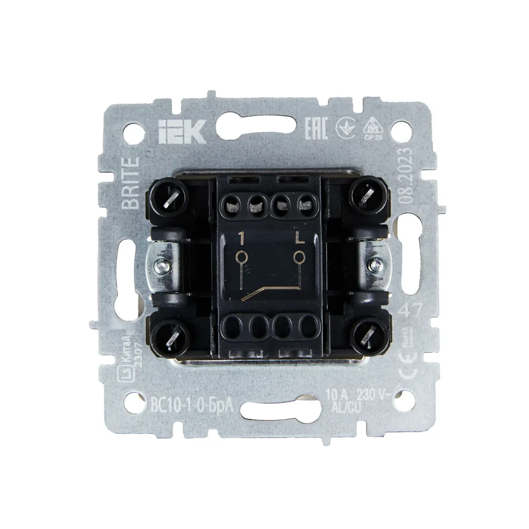 Выключатель IEK BRITE BR-V10-0-10-K47 - фото 2