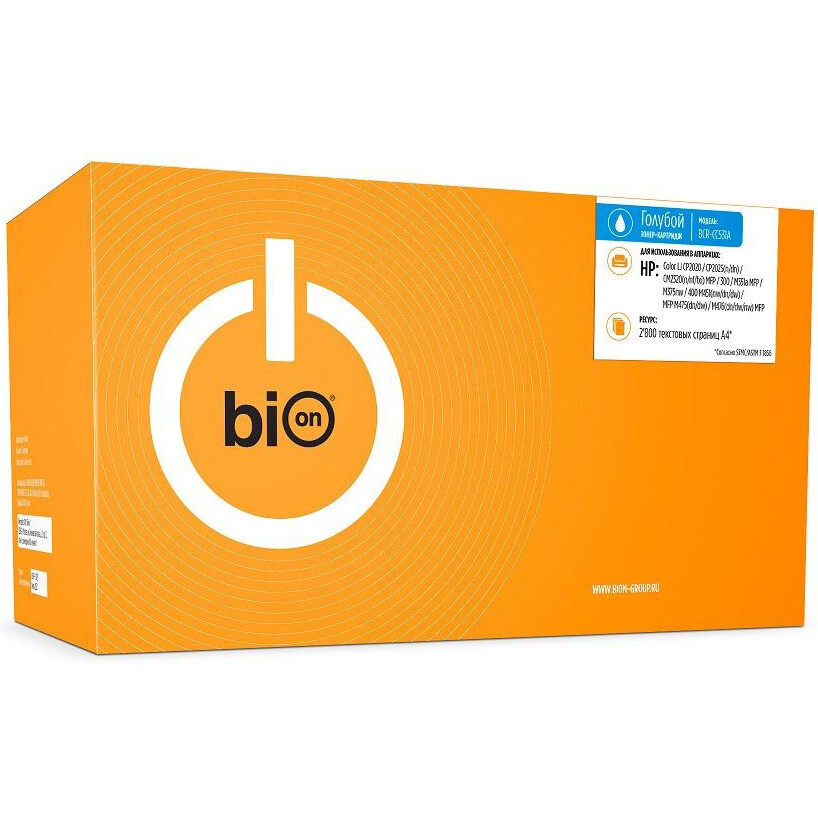Картридж Bion CC531A Cyan - BCR-CC531A