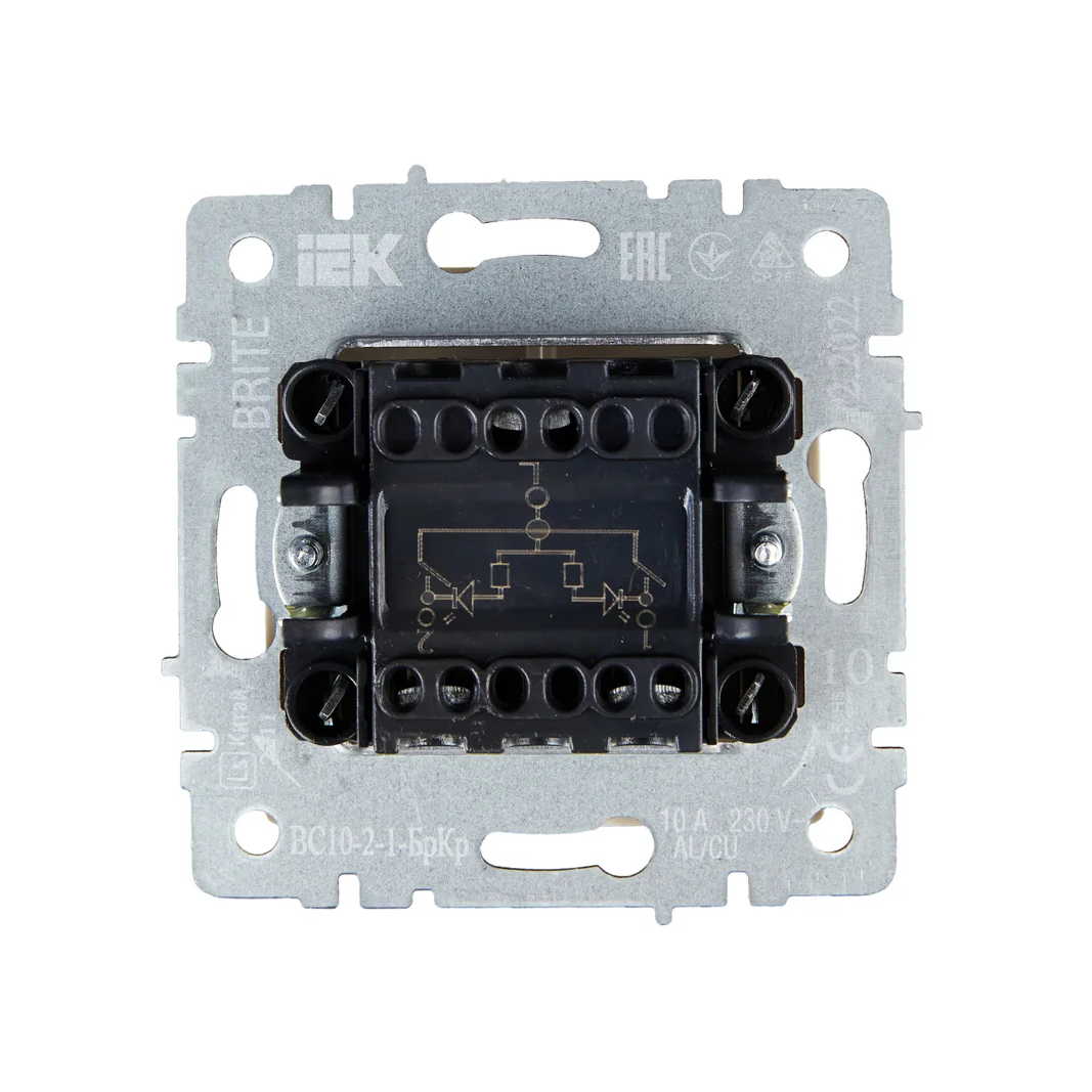 Выключатель IEK BRITE BR-V20-1-10-K10 - фото 3