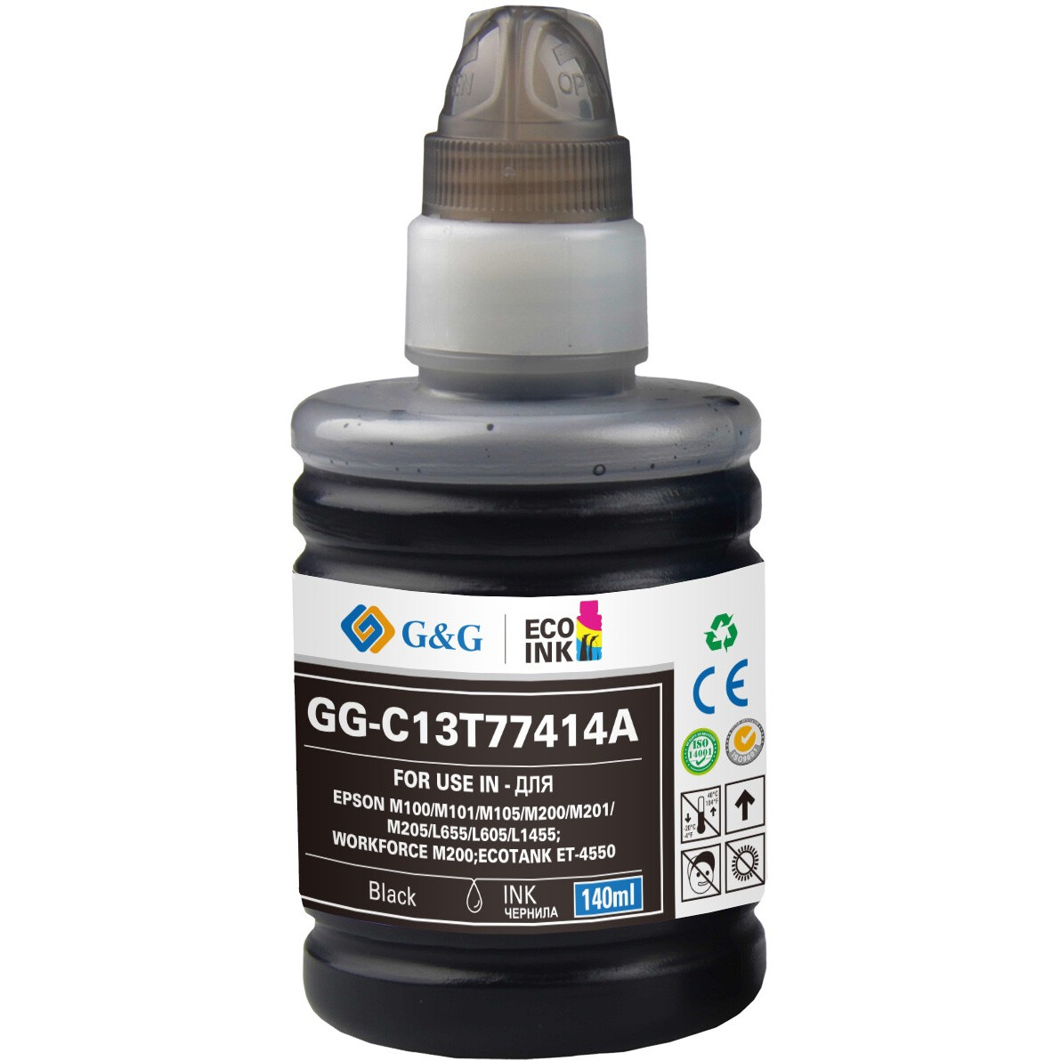 Чернила G&G GG-C13T77414A Black