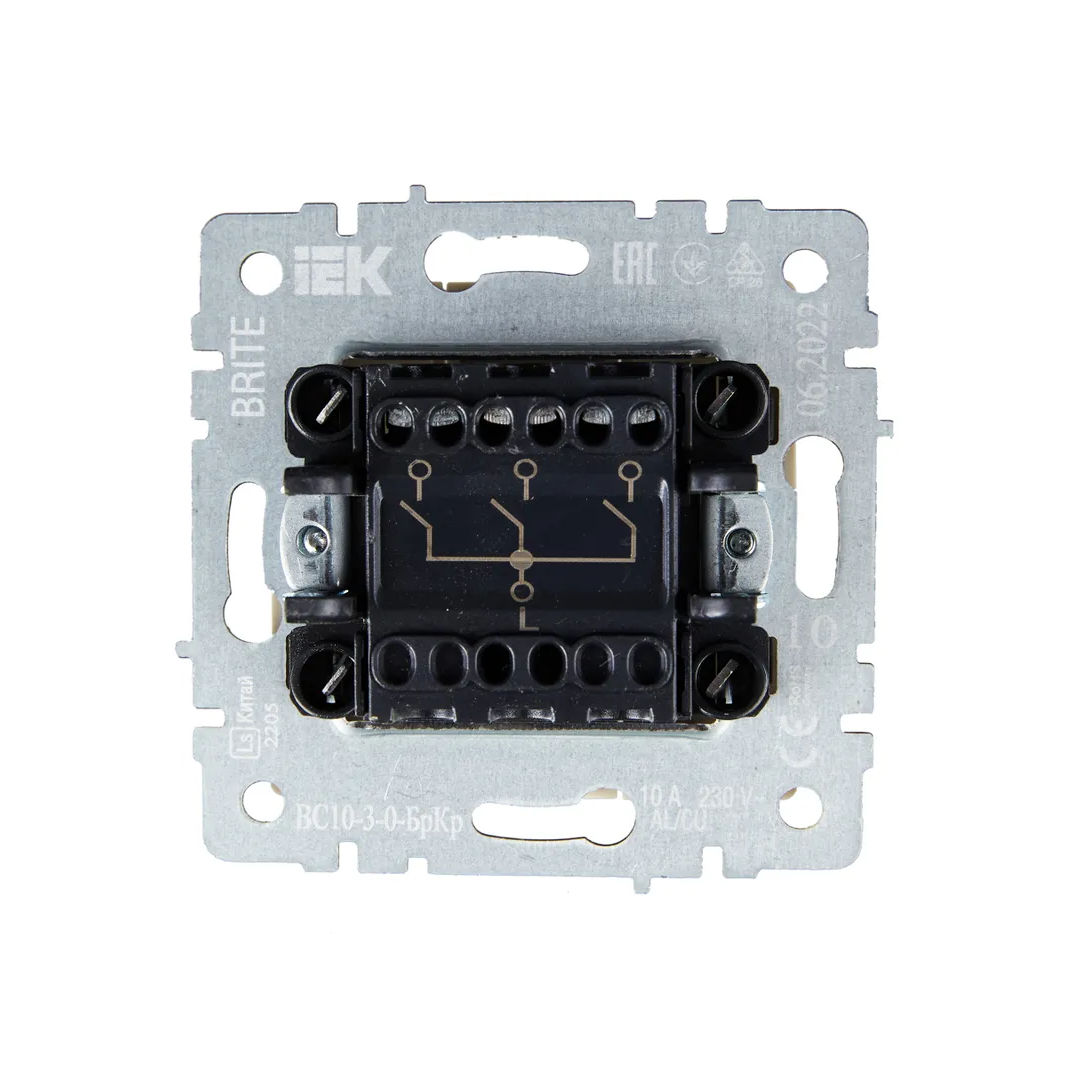 Выключатель IEK BRITE BR-V30-0-10-K10 - фото 3