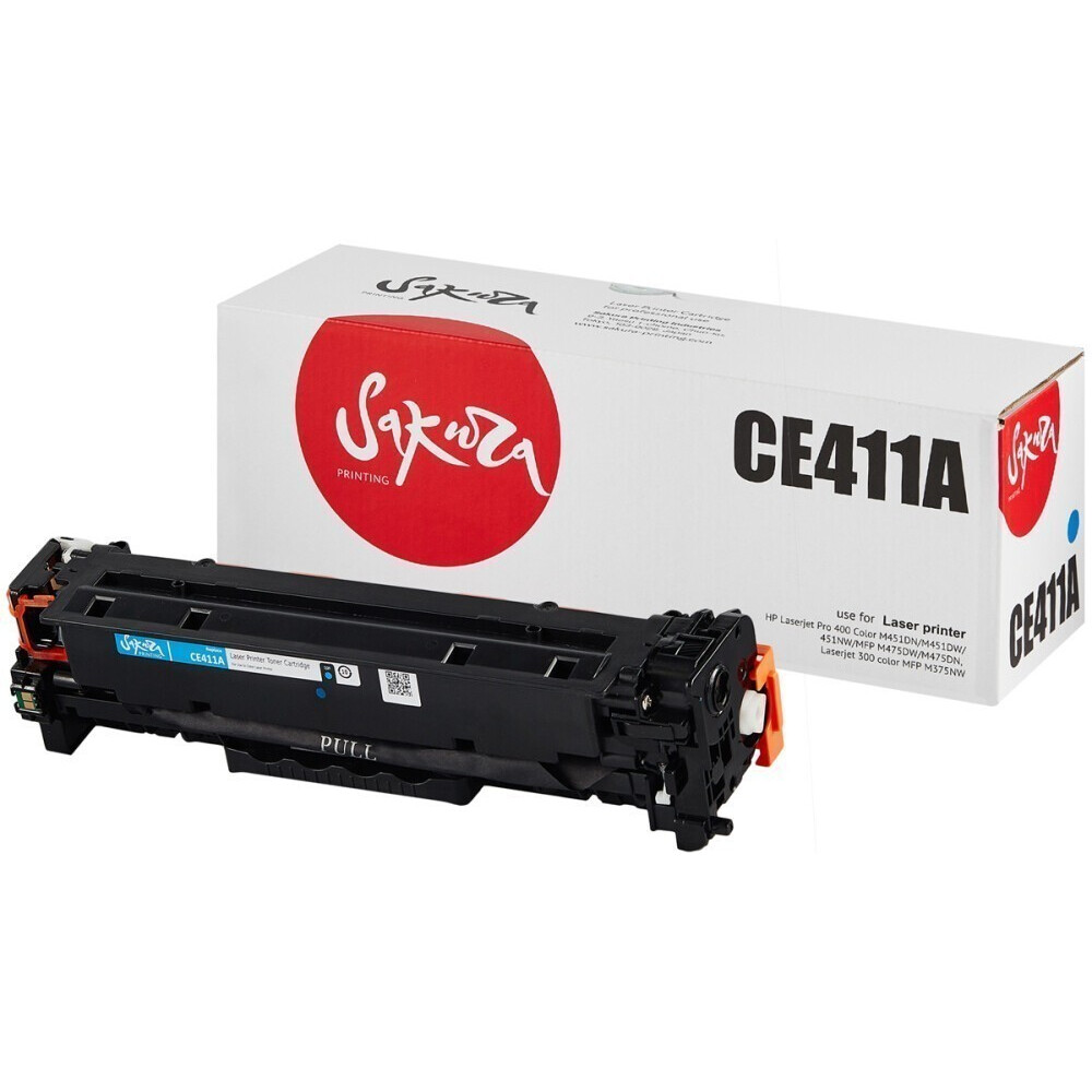 Картридж Sakura SACE411A Cyan