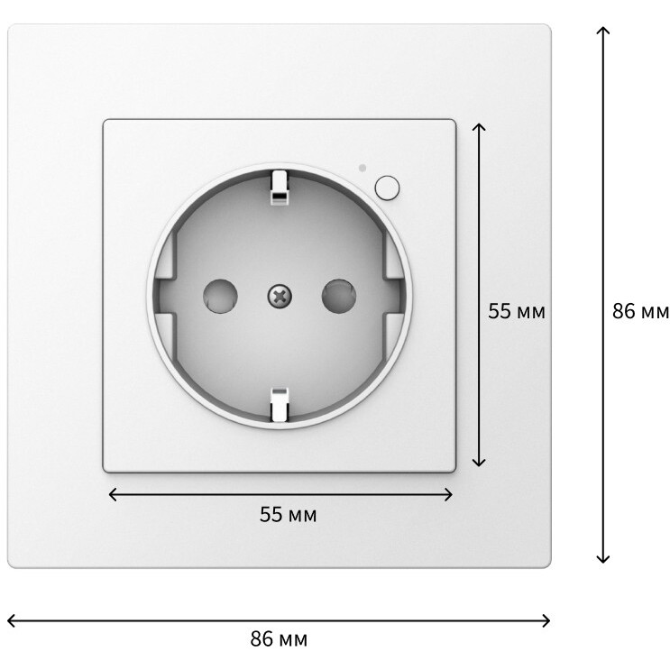 Умная розетка Aqara Wall Outlet H2 EU - WP-P01D - фото 3