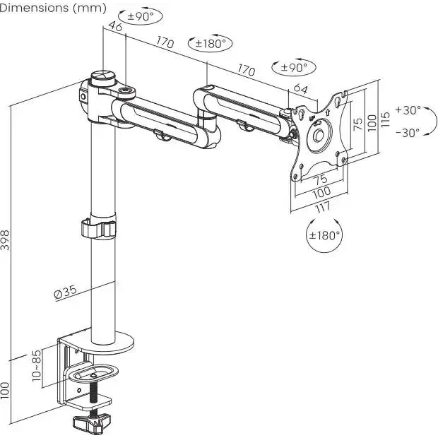 Кронштейн Ultramounts UM736 Black - фото 6