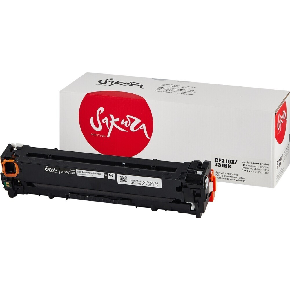 Картридж Sakura SACF210X/CRG731H Black