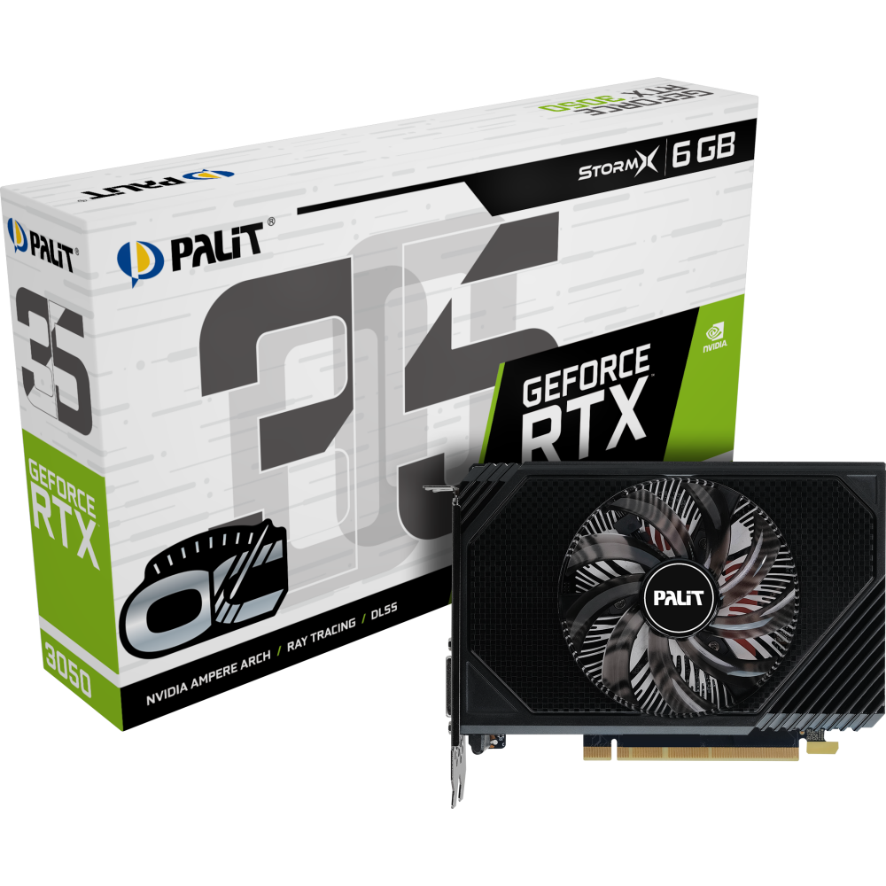 Видеокарта NVIDIA GeForce RTX 3050 Palit StormX OC 6Gb (NE63050S18JE-1070F) - фото 8