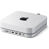 Док-станция Satechi Stand & Hub for Mac Mini/Studio With NVMe SSD Enclosure (ST-GMMSHS)