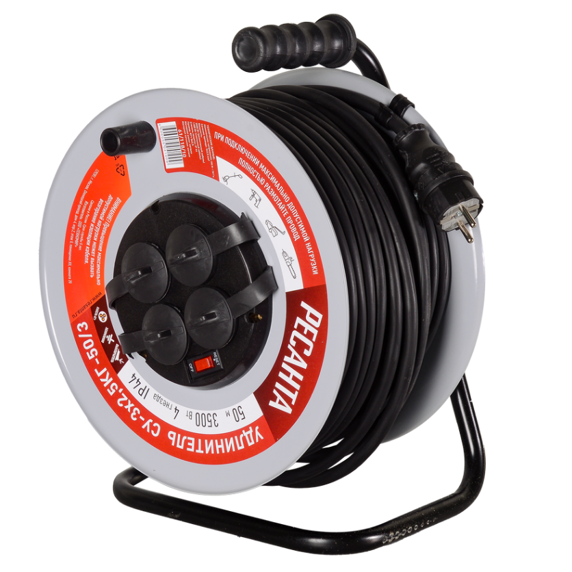 Сетевой удлинитель Ресанта СУ-3х1,5-50/2 - 61/118/12 - фото 5