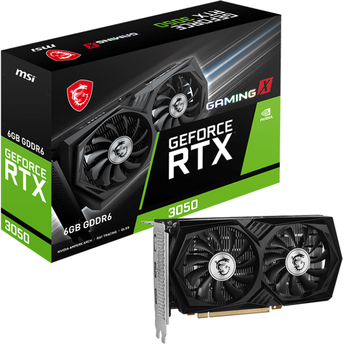 Видеокарта NVIDIA GeForce RTX 3050 MSI 6Gb (RTX 3050 GAMING X 6G) - фото 5