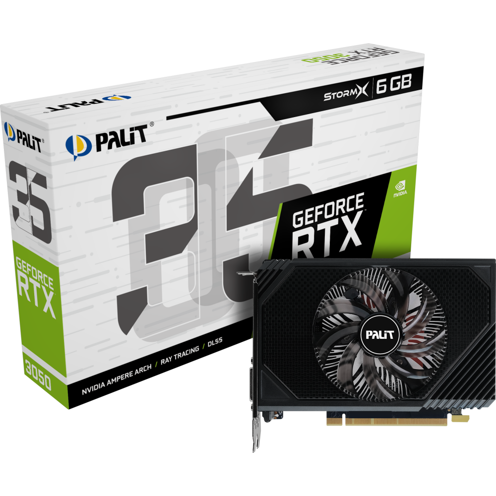 Видеокарта NVIDIA GeForce RTX 3050 Palit StormX 6Gb (NE63050018JE-1070F) - фото 8