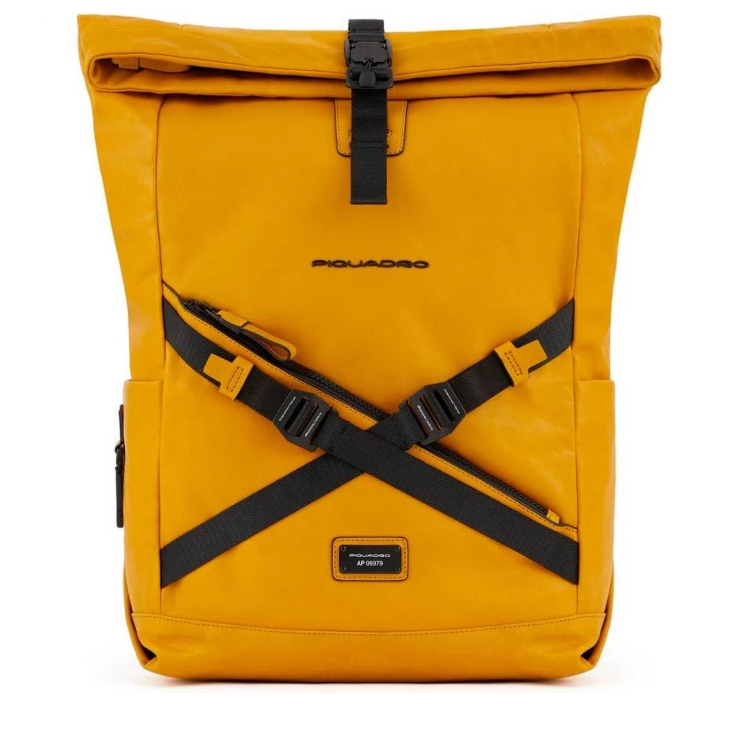 Рюкзак для ноутбука Piquadro Roll top computer backpack 15,6" Mustard (CA5677AP/G)