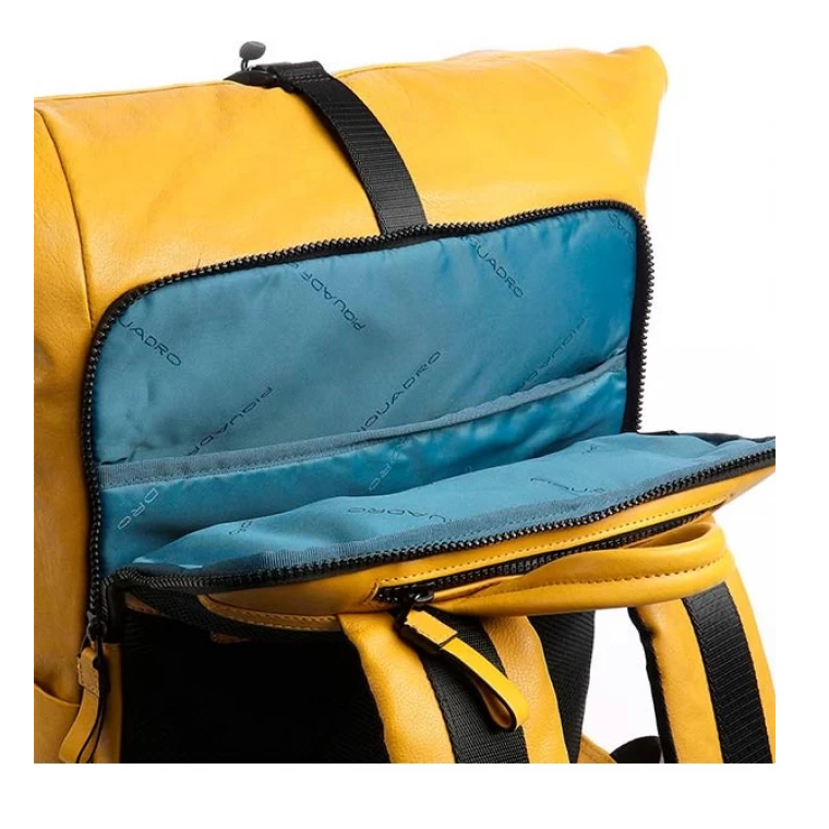 Рюкзак для ноутбука Piquadro Roll top computer backpack 15,6" Mustard (CA5677AP/G) - фото 2