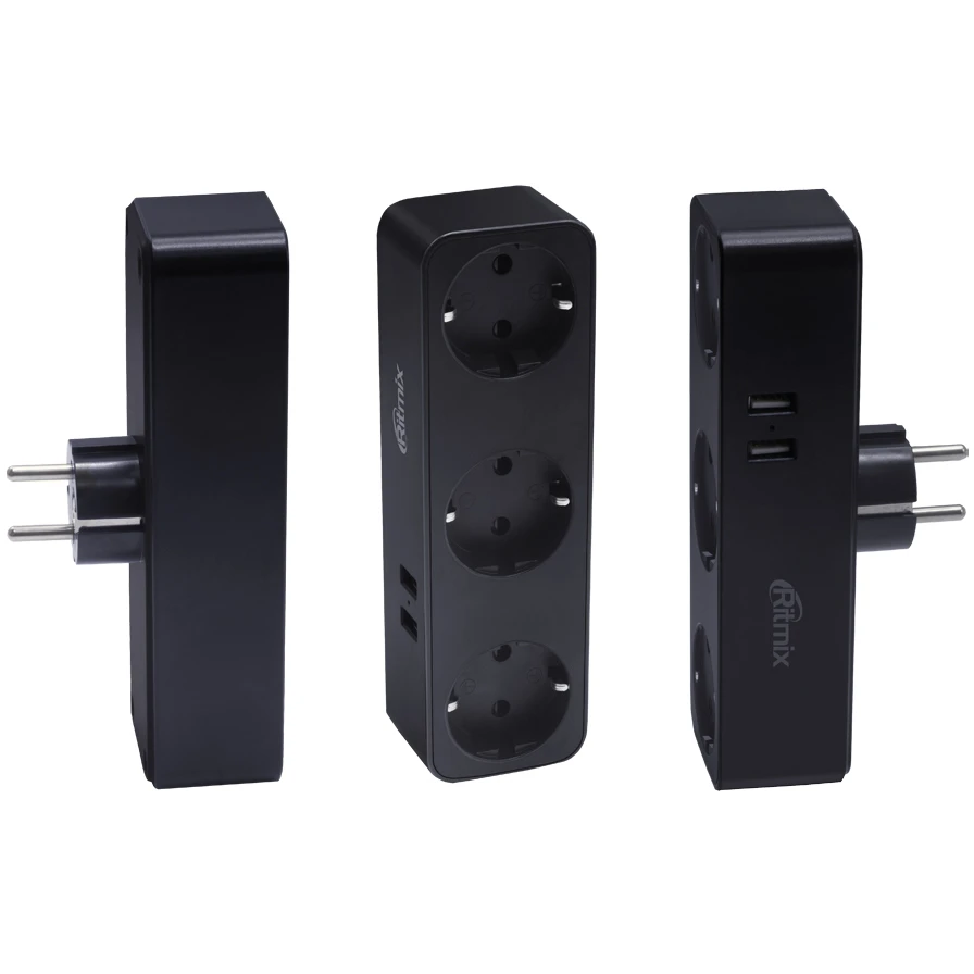 Сетевой фильтр Ritmix RM-032 Black - фото 2