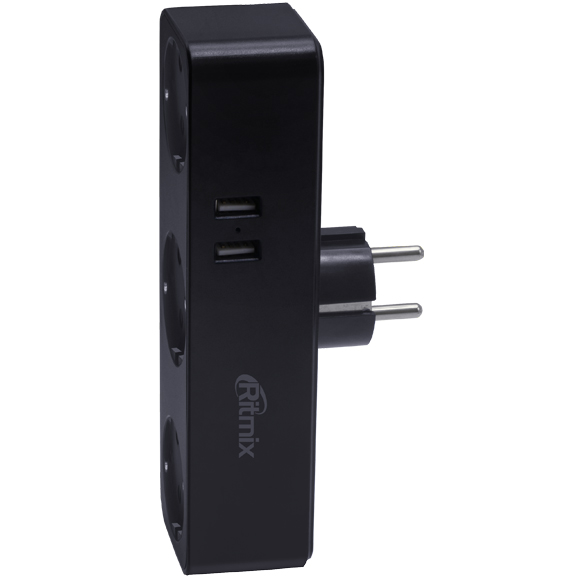 Сетевой фильтр Ritmix RM-032 Black - фото 5