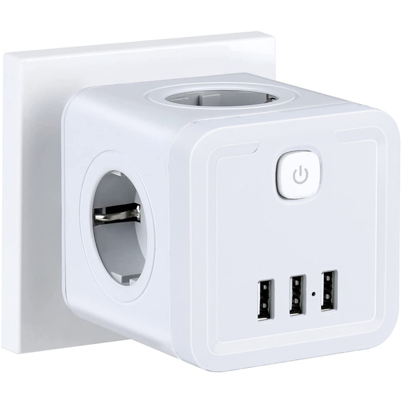 Сетевой фильтр Ritmix RM-043 White - фото 4