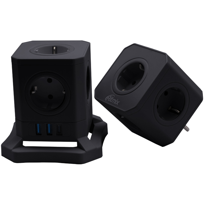 Сетевой фильтр Ritmix RM-292C Black - фото 4