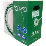 Бухта NTSS NTSS-IN-UTP4-5Е-PVC-GY, 305м