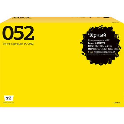 Картридж T2 TC-C052 Black
