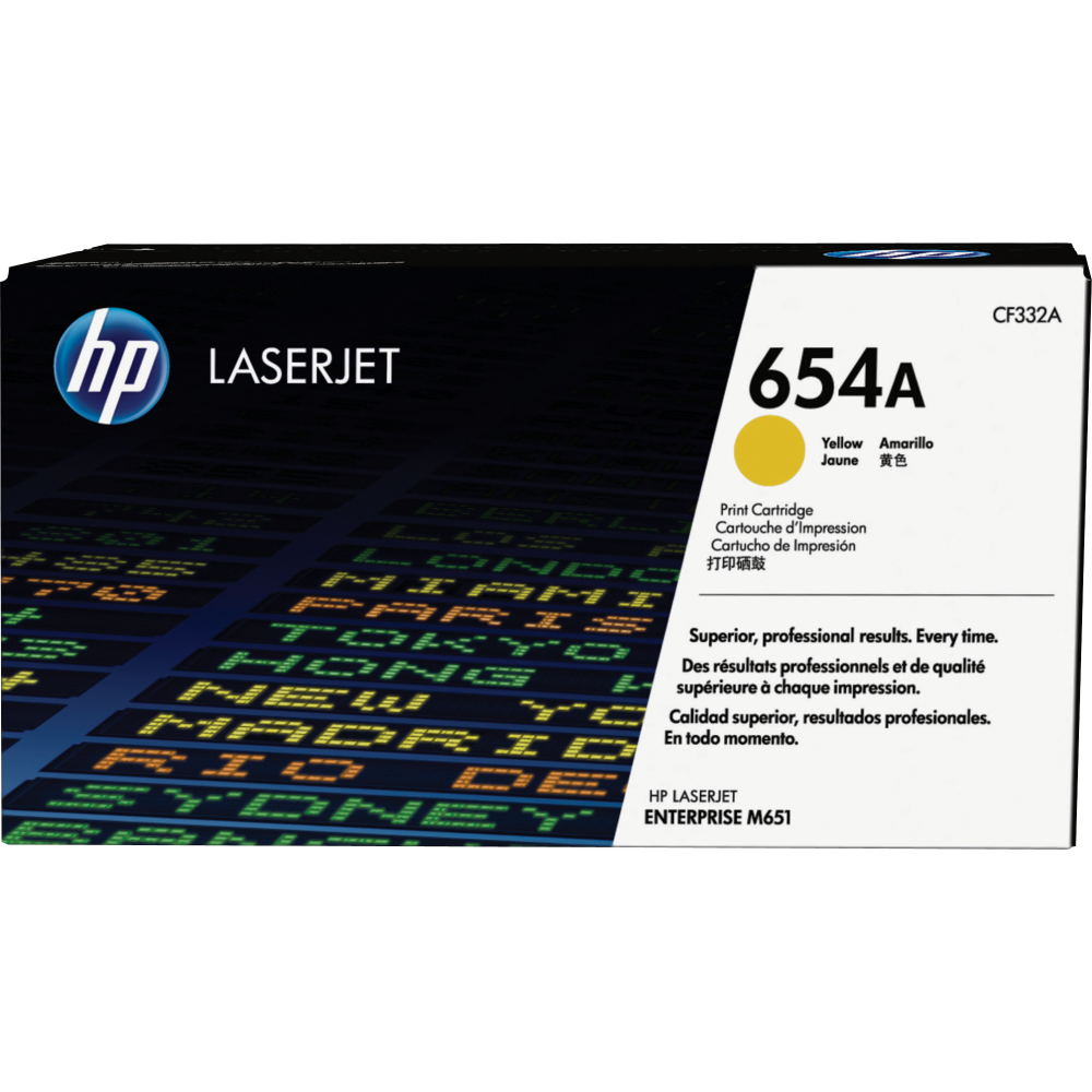 Картридж HP CF332A (№654A) Yellow