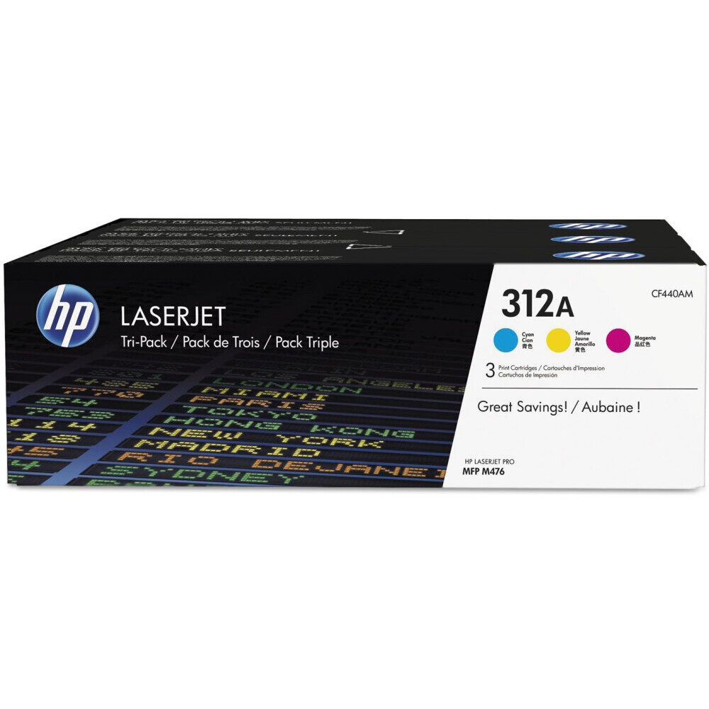 Картридж HP CF440AM (№312A) Cyan/Magenta/Yellow