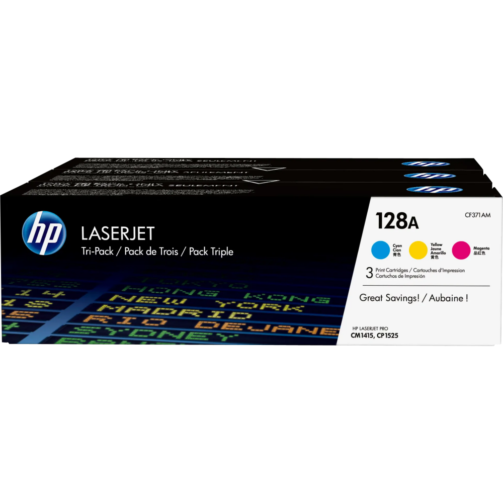 Картридж HP CF371AM (№128A) Cyan/Magenta/Yellow