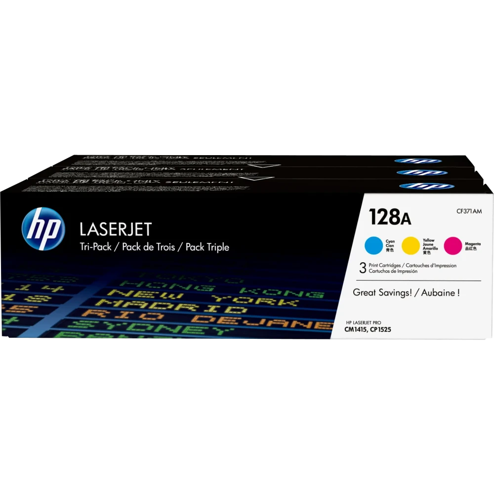 Картридж HP CF371AM (№128A) Cyan/Magenta/Yellow