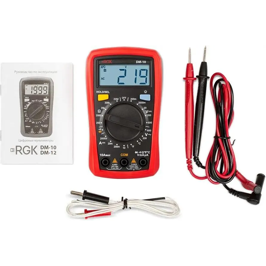 Мультиметр RGK DM-10 - 776554 - фото 3
