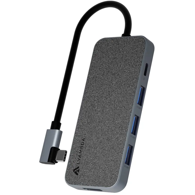 USB-концентратор Lyambda LC129 Grey - фото 3