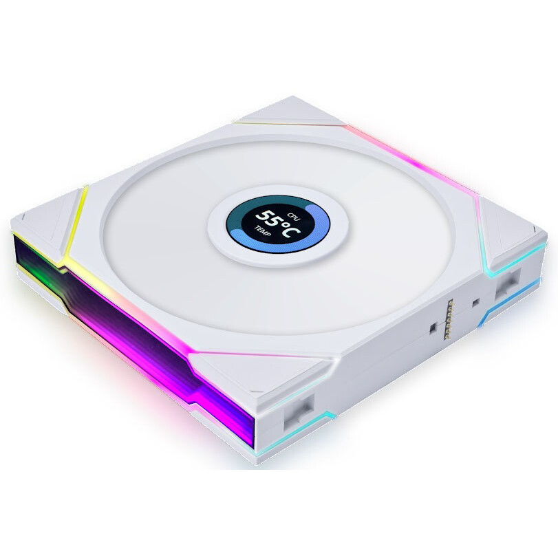 Вентилятор для корпуса Lian Li UNI Fan TL LCD 140 White - G99.14TLLCD1W.R0 - фото 2