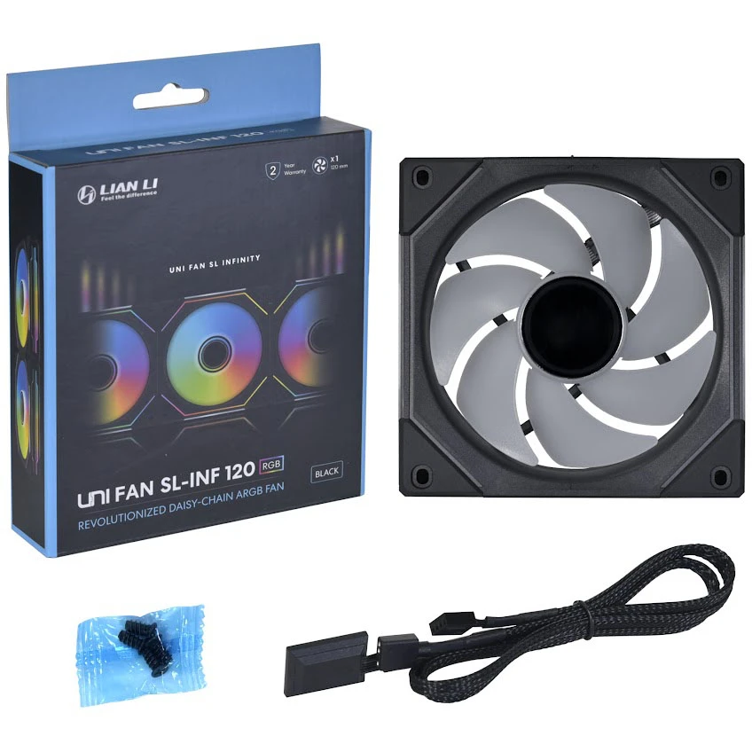 Вентилятор для корпуса Lian Li UNI Fan SL Infinity 120 Black - G99.12SLIN1B.00/G99.12SLIN1B.R0 - фото 7