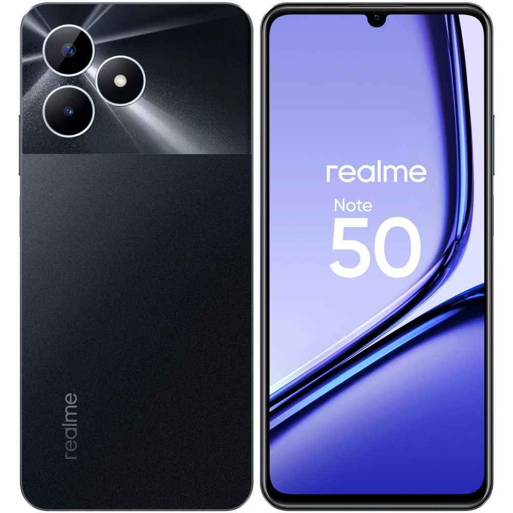 Смартфон Realme Note 50 3/64Gb Midnight Black (RMX3834) - 6941764425705