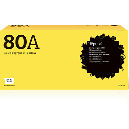 Картридж T2 TC-H80A Black