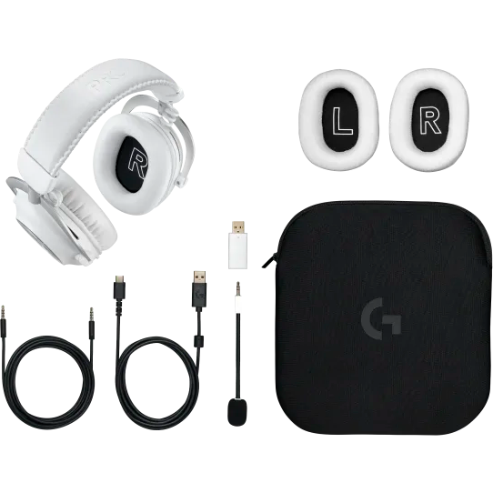 Гарнитура Logitech G PRO LightSpeed White (981-001269) - фото 6