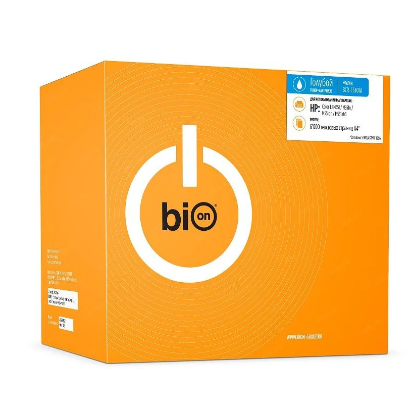 Картридж Bion CE401A Cyan - BCR-CE401A