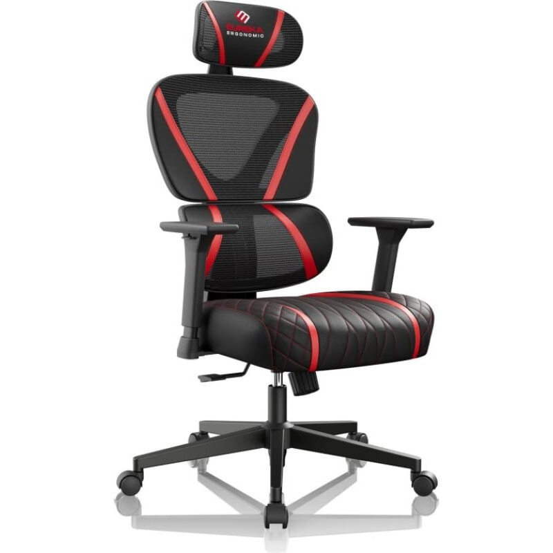 Игровое кресло Eureka Norn Red (GC06-R) - ERK-GC06-R - фото 2