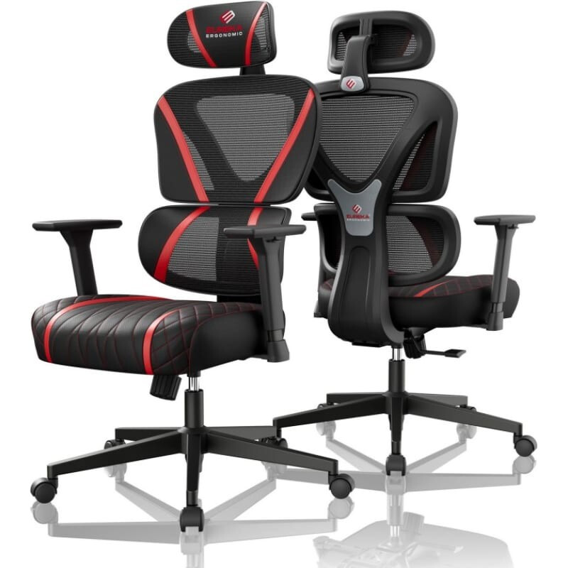 Игровое кресло Eureka Norn Red (GC06-R) - ERK-GC06-R - фото 3