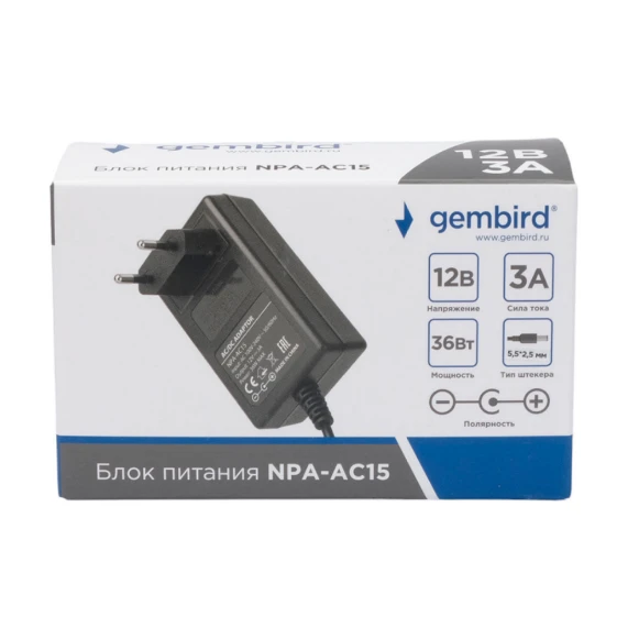 Адаптер питания Gembird NPA-AC15 - фото 2