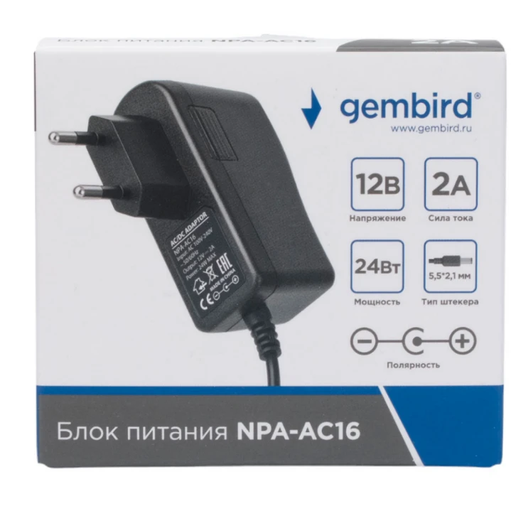 Блок питания для ноутбука Gembird NPA-AC16 - фото 2