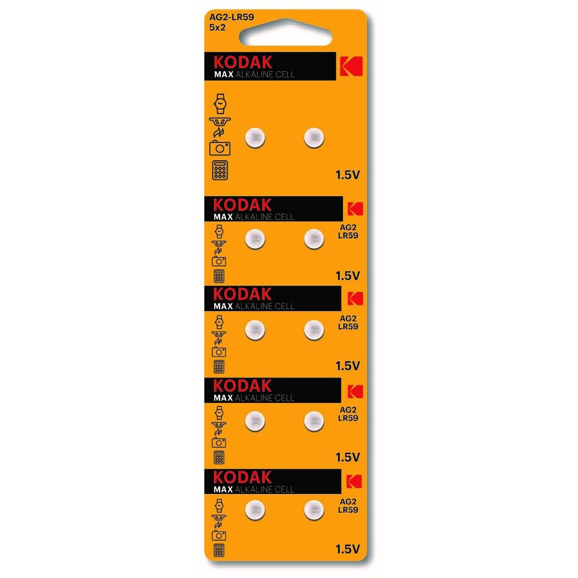 Батарейка Kodak (LR59, 10 шт.) - KAG2-10/B0044707